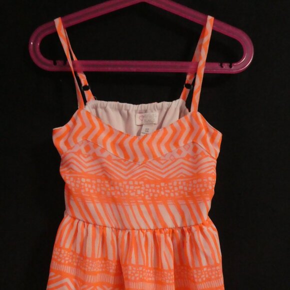 CHILDREN'S PLACE | small (5/6) | Fully Lined Orange Sleeveless Summer Dress - Picture 6 of 16